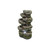 Cascading Stone Tabletop Outdoor Fountain with Light - 13.75" - Brown