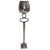 Aluminum Votive Candle Holder with Glass Goblet - 25" - Silver