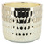 Dimpled Scented Soy Wax Candle - 6" - Gold