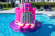 Unicorn Castle Inflatable Island Swimming Pool Float 82"