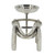 Cylindrical Glass Hurricane Candle Holder with Stand - 16.5"