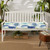 Gardenia Seaglass Floral Outdoor Bench Cushion - 42" - Blue and Green