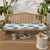 Gardenia Seaglass Floral Rectangular Outdoor Bench Cushion - 55" - Blue and Green