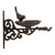 Wall Mounted Ornate Cast Iron Bird Feeder - 11.25" - Brown