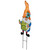 Welcome Friends Gnome Spring Outdoor Garden Stake - 22" - Orange