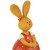 Bunny Girl in Polka Dot Dress Easter Outdoor Garden Statue - 8"