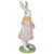 Girl Bunny with Easter Basket Outdoor Garden Statue - 12"