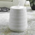 Desert Plains Striped Glaze Garden Stool - 17" - Beige