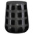 Patchwork Gridded Garden Stool - 17" - Black