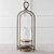 Moroccan Candleholder with Glass Hurricane - 15" - Brass