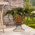 Round Metal Wire Outdoor Planter Stand with Coco Liner - 16.5" - Black