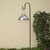 LED Solar Powered Metal Shepherd Hook Lamp Yard Stakes - 43.25" - Silver