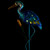 Solar Lighted Blue Heron Outdoor Garden Stake - 37"