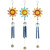 Shining Suns Outdoor Garden Windchimes - 31.5" - Set of 3