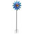 Blue Flower with Butterfly Outdoor Pinwheel Garden Stake - 4'