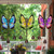 Metal Butterfly Outdoor Garden Windchimes - 21" - Set of 3