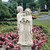 The Holy Family Outdoor Garden Sculpture - 42" - Cream and Gray