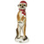 Merry Meerkat Holiday Greeter Outdoor Statue - 15" - Brown and White - Set of Two