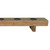 Natural Finish Rectangular Centerpiece Candleholder - 40' - Brown and Black