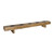 Natural Finish Rectangular Centerpiece Candleholder - 40' - Brown and Black