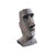 Easter Island Ahu Akivi Moai Monolith Outdoor Tabletop Statue - 9" - Gray and Black