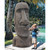 Easter Island Ahu Akivi Moai Monolith Outdoor Tabletop Statue - 72" - Gray and Black