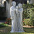 The Holy Family Outdoor Garden Sculpture - 58.5" - White and Gray