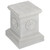 Floral Plinth Garden Sculptural Base - 20.5" - White and Gray