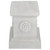 Floral Plinth Garden Sculptural Base - 20.5" - White and Gray