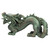 Asian Dragon of the Great Wall Outdoor Garden Statue - 21" - Green and Brown