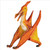 Pterodactyl Dinosaur Outdoor Garden Statue - 14" - Amber