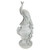 Staverden Castle Peacock on an Urn Outdoor Garden Statue - 34" - White and Gray