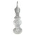 Staverden Castle Peacock on an Urn Outdoor Garden Statue - 34" - White and Gray