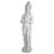 Thai Teppanom Mythological Buddhist Angel Outdoor Garden Statue - 62" - White and Gray