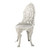 Traditional Victorian Outdoor Garden Dining Chair - 36" - Cream and Gray
