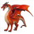 Welsh Dragon Garden Statue - 50" - Red and Brown