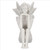 Pondering Fairy Outdoor Garden Statue - 11.5" - White and Gray