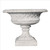 Larkin Arts and Crafts Architectural Outdoor Garden Urn Statue - 30" - Cream and Gray