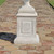 Larkin Arts and Crafts Architectural Outdoor Garden Plinth Statue - 25" - Cream and Gray