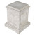 Larkin Arts and Crafts Architectural Outdoor Garden Plinth Statue - 25" - Cream and Gray