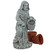 St Fiacre The Gardener's Patron Outdoor Statue - 16" - Gray - Small