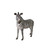 African Zebra Outdoor Garden Statue - 63" - Black and White