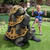Crowd Stacked Turtle Outdoor Garden Statue - 48" - Green and Brown
