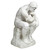 The Thinker Garden Statue - 25" - White and Gray