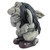 Pondering Cynical Gnome Garden Statue - 10.5" - Gray and Black