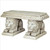 Grand Lion of St John's Square Sculptural Outdoor Garden Bench - 29.5" - Brown and Gray