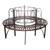 Roundabout Steel Architectural Outdoor Garden Bench - 59" - Bronze and Black