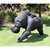 Gorillas Mother and Child Outdoor Garden Statue - 48.5" - Black