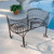 Tete a Tete Kissing Outdoor Garden Bench - 41" - Bronze and Black