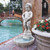 Peeing Boy of Brussels Outdoor Garden Fountain - 34.5" - White and Gray